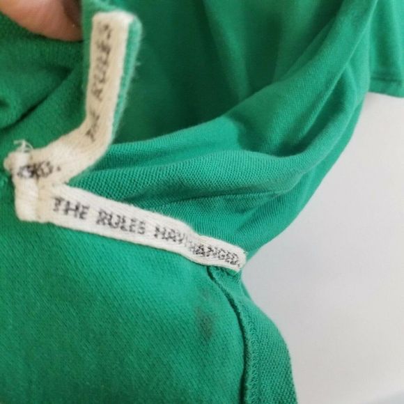 Golf Tour Large green Stripe L mens Polo Shirt Top - Picture 4 of 9